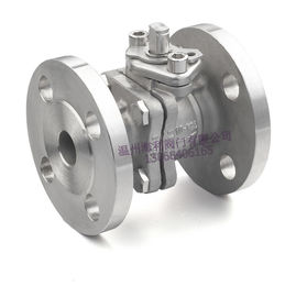 Roestvrij staal2pc Kogelklep, Flenseind, Direct het Opzetten Stootkussen, 150LB/300LB, PN16-40