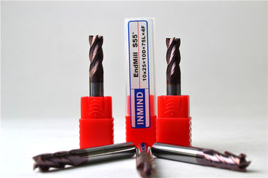 Van het het Carbide Vierkante Eind van het douanewolfram Molen 4 Fluit/Groefsnijder van de Eindmolen 0.5um - 0.6um