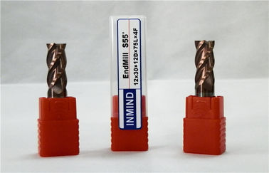 Vier van het het Carbideeind van het Fluit Lange Bereik Stevige Molens Vlakke Endmill met Hoge Prestaties
