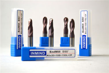 CNC Verminderde van de het Eindmolen van de Balneus Met een laag bedekte het Carbide Scherpe Hulpmiddelen TiAlN voor Koper